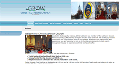 Desktop Screenshot of christlutheranindy.org